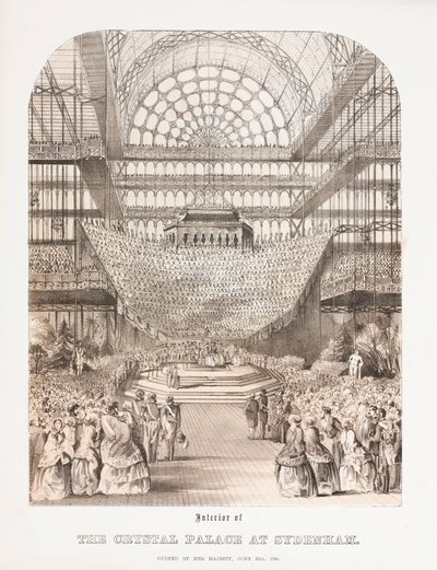Palais de Cristal, après la Grande Exposition Intérieur du Palais de Cristal à Sydenham - Unbekannt