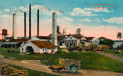 Cuba : Ingenio moliendo. Moulin à sucre en activité, vers 1900 - Unbekannt