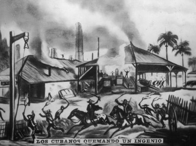 Cubains brûlant des raffineries - Unbekannt