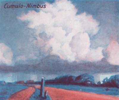 Cumulo-Nimbus - Une douzaine des principales formes de nuages dans le ciel, 1935 - Unbekannt