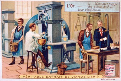 Monnaie, frappe et vérification des pièces d
