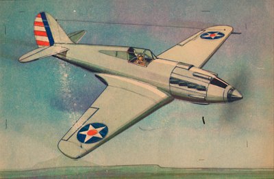 Curtis X.P.40 Monoplan de chasse, vers 1944 - Unbekannt