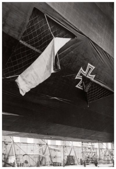 Dirigeable Zeppelin de la marine allemande endommagé, Première Guerre mondiale, 1914-1918 1933 - Unbekannt