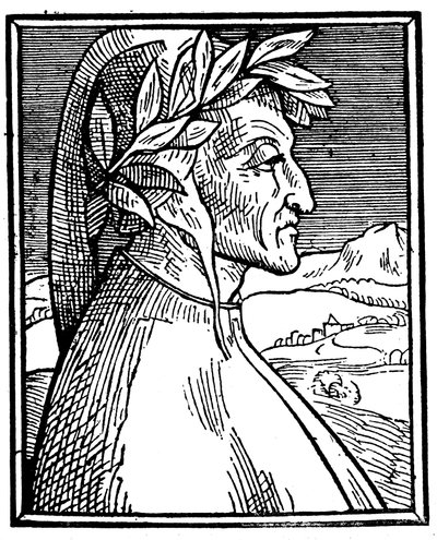 Dante Alighieri 1265-1321, poète italien, 1521 - Unbekannt