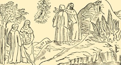 Dante au Purgatoire voit la Vision de Béatrice, vers 1930 - Unbekannt