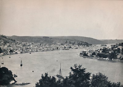 Dartmouth - Vue générale, montrant le Britannia Floating Naval College, 1895 - Unbekannt