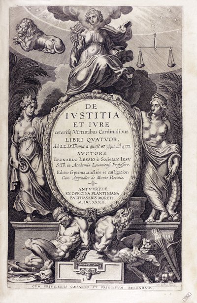 De iustitia et iure par Leonardus Lessius, 1632 - Unbekannt