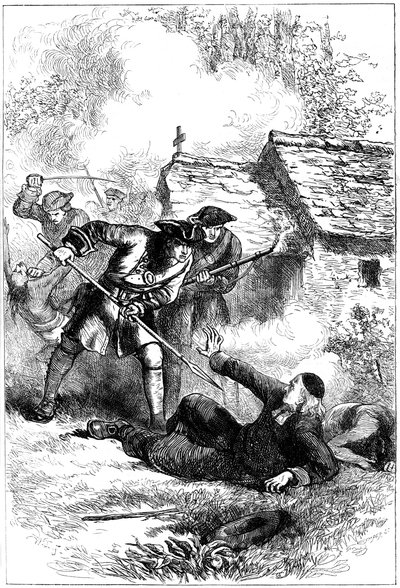 Mort de Sébastien Rale, missionnaire jésuite français en Amérique, 1724 - Unbekannt