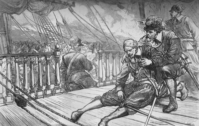 Mort de Van Tromp, 10 août 1653, vers 1880 - Unbekannt