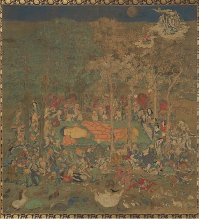 Mort du Bouddha historique Nehan-zu, XIVe siècle - Unbekannt