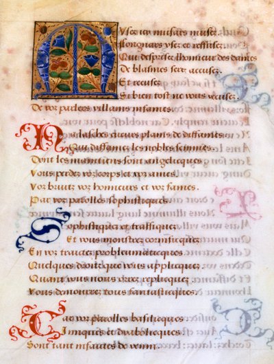 Lettre initiale décorée M - Unbekannt
