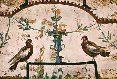 Décoration dans les catacombes de Praetextatus sur la Via Appia, Rome, Italie, 1928 - Unbekannt