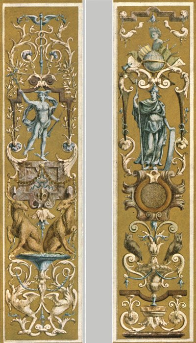 Peinture décorative au Louvre, Paris, France, 1928 - Unbekannt