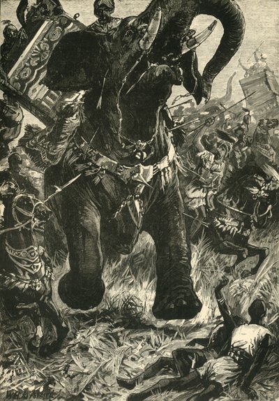 Défaite de Porus par les Macédoniens, 1890 - Unbekannt