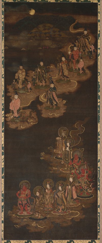 Descente des neuf luminaires et des sept étoiles à Kasuga, 1300s - Unbekannt