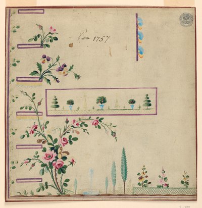 Design pour Gile, motif 1757 de la Fabrique de St. Ruf - Unbekannt