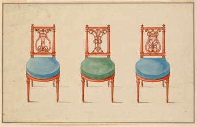 Conception pour trois chaises - Unbekannt
