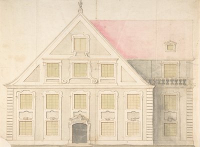 Conception pour une façade de maison, 18ème siècle - Unbekannt