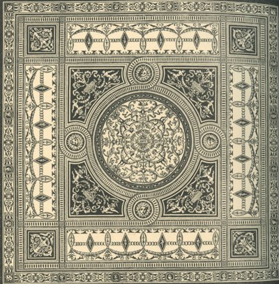 Conception pour un plafond, vers 1860s, 1881 - Unbekannt