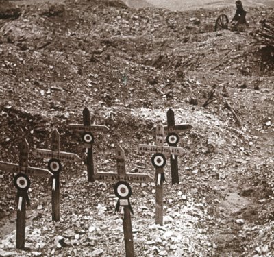 Batterie détruite, Fort Vaux, nord de la France, vers 1914-1918 - Unbekannt