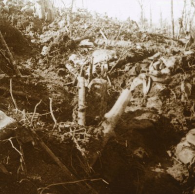 Abri détruit, Les Éparges, nord de la France, 1915 - Unbekannt