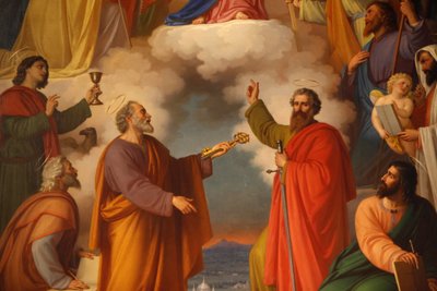 (détail) Saint Pierre et Saint Paul, Basilique de Maria Ausiliatrice, Turin, Italie - Unbekannt