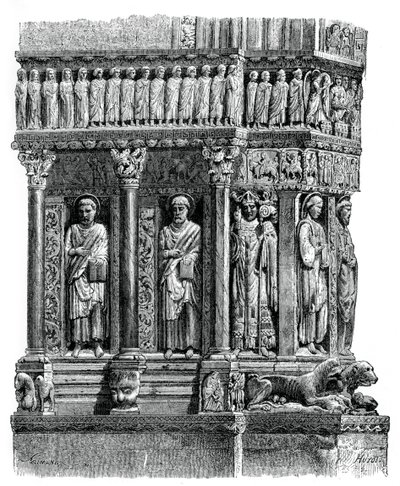 Détail du portail de Saint-Trophime, Arles, 12e siècle, 1870 - Unbekannt