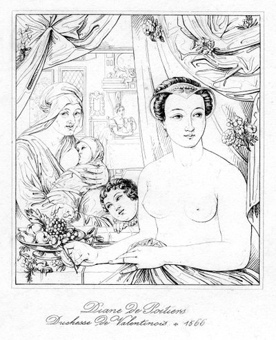 Diane de Poitiers, noble à la cour de François Ier et Henri II de France - Unbekannt
