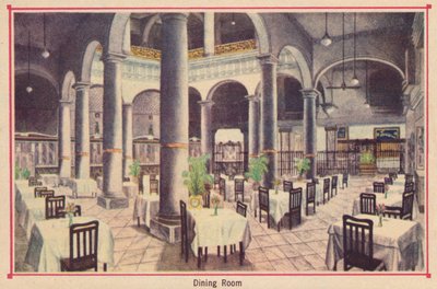 Salle à manger - Hôtel Florida - La Havane - Cuba, vers 1910 - Unbekannt