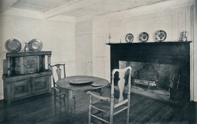 Salle à manger, vers 1800, de la maison Shenk, Long Island, 1930 - Unbekannt