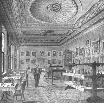 Salle à manger du Garrick Club, 1897 - Unbekannt