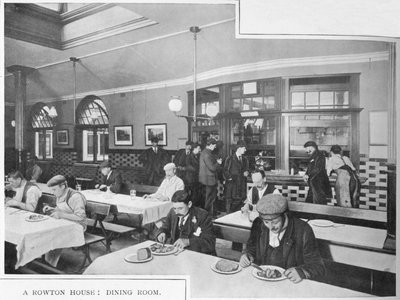 Salle à manger dans une maison Rowton, Hammersmith, Londres, vers 1902 - Unbekannt