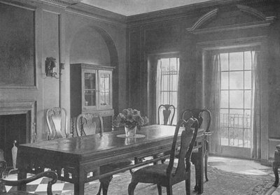 Salle à manger, vue vers la terrasse du jardin, maison de Mme WK Vanderbilt, New York - Unbekannt