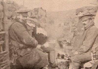 Dîner dans les tranchées, vers 1915 - Unbekannt