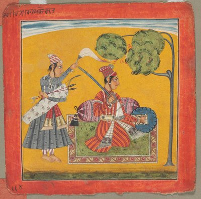Dipak Raga, une des trente-six mélodies Ragamala : Personnifiant l
