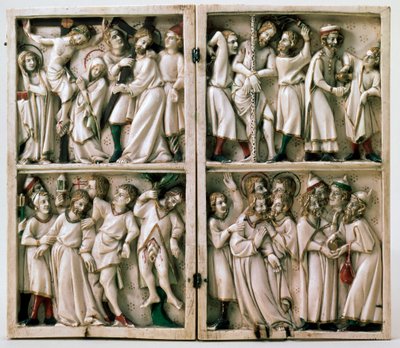 Diptyque avec sujets évangéliques, fin du 14ème siècle - Unbekannt