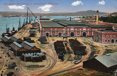 Ateliers de chantier naval et front de mer, Gibraltar, 20ème siècle - Unbekannt