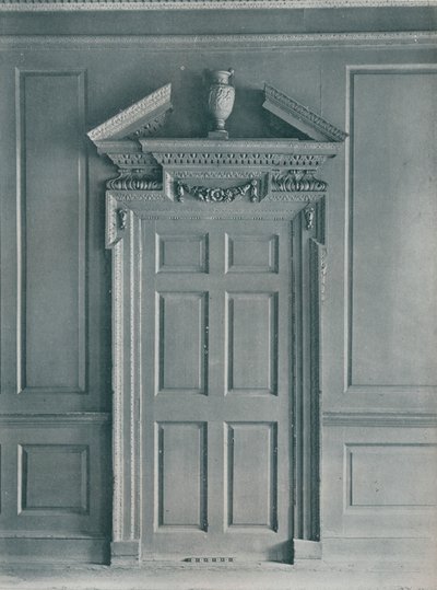 Porte de la salle lambrissée, début géorgien, 26, Hatton Garden, vers 1909 - Unbekannt