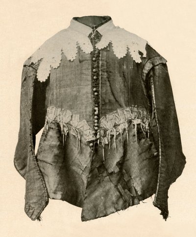 Pourpoint de soie noire orné de galon avec aiguillettes en argent, XVIIe siècle, 1937 - Unbekannt