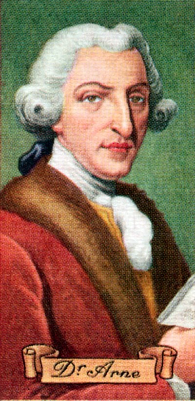 Dr. Arne, tapissier et compositeur, tiré d