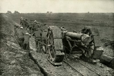 Déplacement des canons vers de nouvelles positions avancées, 1919 - Unbekannt