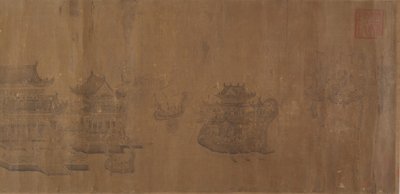 Régate de bateaux-dragons sur le lac Jinming, 14ème siècle - Unbekannt