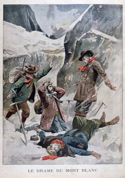 Drame sur le Mont Blanc, Alpes, 1902 - Unbekannt