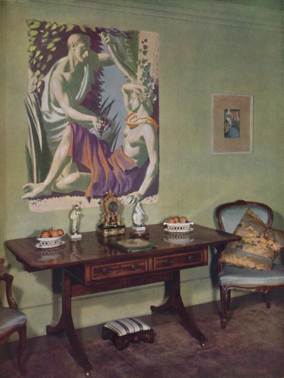 Salon dans un appartement londonien décoré par Frankland Dark, F.R.I.B.A. pour son propre usage, vers 1945 - Unbekannt