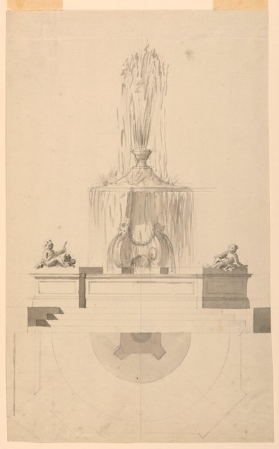 Dessin, Fontaine, 1775 - Unbekannt