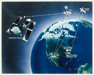 Dessin du télescope Hubble, années 1980 - Unbekannt