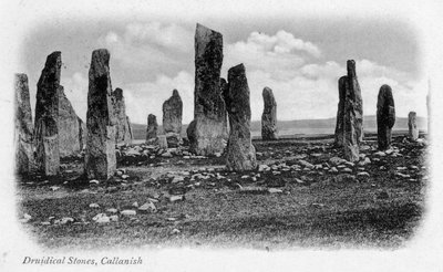 Pierres druidiques, Callanish, île de Lewis, Hébrides extérieures, Écosse, 1902 - Unbekannt