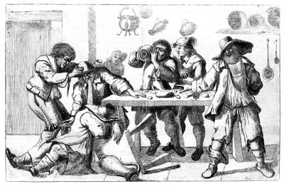 Figures ivres, 17ème siècle - Unbekannt