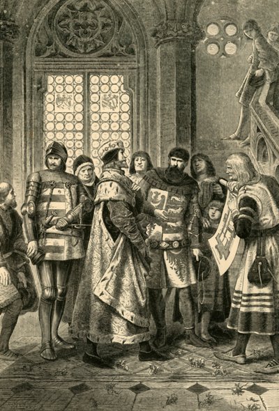 Duc Rodolphe IV en tant que fondateur de la cathédrale Saint-Étienne, vers 1360, 1890 - Unbekannt