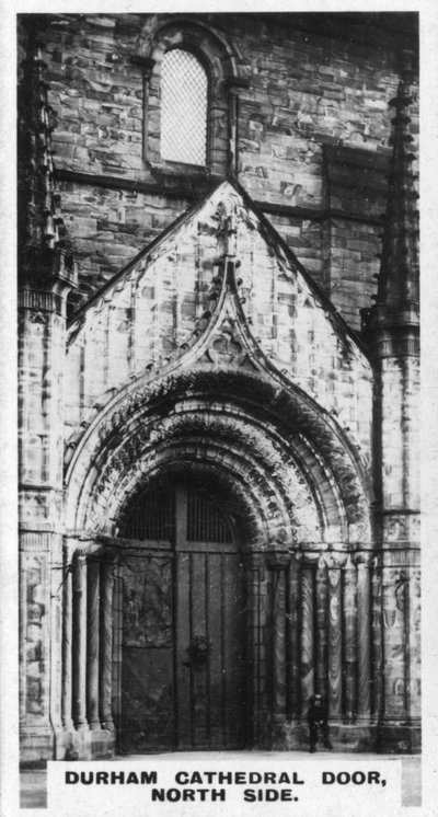 Porte de la cathédrale de Durham, côté nord (années 1920) - Unbekannt